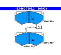 ATE 13.0460-7903.2 Brake pad set