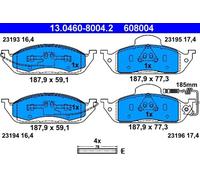 ATE Brake pad set 13.0460-8004.2 incl. wear warning contact with accessories MERCEDES-BENZ: ML-Class