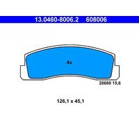 Brake pads 13.0460-8006.2 ATE for LADA NIVA Closed Off-Road Vehicle