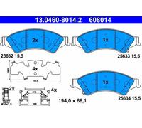 ATE Brake Pad Set 13.0460-8014.2 for Ford Ranger 2.2L