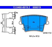 Fits ATE 13.0460-8019.2 BRAKE PADS. CHRYSLER T. 300 C 2.7-6.1 04- UK Stock