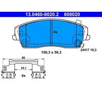 ATE Brake pad set 13.0460-8020.2 with acoustic wear warning with accessories CHRYSLER: 300C Saloon, 300C Touring