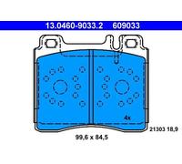 FRONT BRAKE PAD SET DISC BRAKE FITS: MERCEDES-BENZ S-CLASS S 350 TURBO-D /S 2