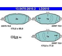 Brake pads 13.0470-2610.2 ATE for MERCEDES-BENZ C-CLASS C-CLASS T-Model E-CLASS