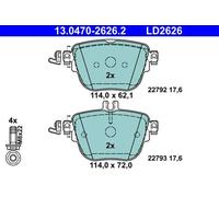 ATE 13.0470-2626.2 Brake pad set
