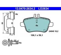 ATE Brake Pad Set 13.0470-2634.2 for Mercedes-Benz CLA Coupe & GLA-Class (CLA 220 4MATIC)