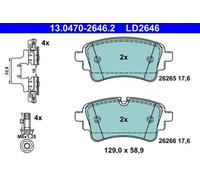 ATE 13.0470-2646.2 Brake pad set