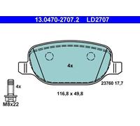 ATE 13.0470-2707.2 Brake pad set