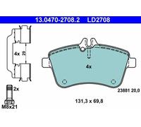 Brake pads 13.0470-2708.2 ATE for MERCEDES-BENZ A-CLASS B-CLASS Sports Tourer