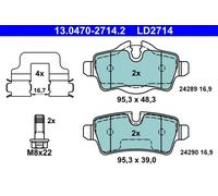 Brake pads 13.0470-2714.2 ATE for MINI MINI MINI Roadster MINI Convertible