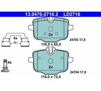 Brake pads 13.0470-2716.2 ATE for BMW 5 5 Touring 7 6 Gran Turismo X3 X4 X5 X7