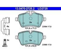 Brake pads 13.0470-2725.2 ATE for MINI MINI Roadster MINI Convertible MINI