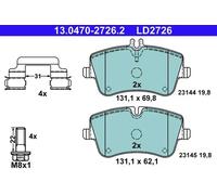 Brake pads 13.0470-2726.2 ATE for MERCEDES-BENZ C-CLASS T-Model C-CLASS CLK SLK