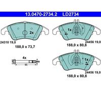 Brake pads 13.0470-2734.2 ATE for MERCEDES-BENZ CLS SLK C-CLASS E-CLASS SLC