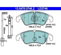 Brake pads 13.0470-2746.2 ATE for AUDI A5 A5 Sportback A5 Convertible A4 B8