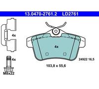 ATE 13.0470-2761.2 Brake pad set