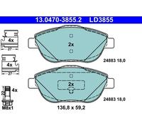Brake pads 13.0470-3855.2 ATE for CITROËN PEUGEOT DS OPEL