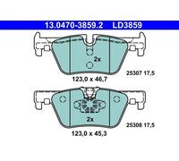 Brake pads 13.0470-3859.2 ATE for BMW 1 Sports Hatch 3 4 Coupe 3 Gran Turismo