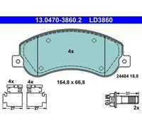 Brake pads 13.0470-3860.2 ATE for VW AMAROK AMAROK Platform/Chassis