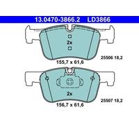 Brake pads 13.0470-3866.2 ATE for BMW 1 Sports Hatch 3 4 Coupe 3 Touring