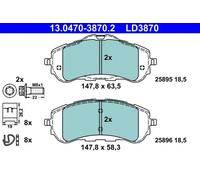 ATE 13.0470-3870.2 Brake pad set