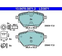 BRAKE PAD SET DISC BRAKE FOR PEUGEOT 308/II/SW/Hatchback/Van 3008/SUV RIFTER