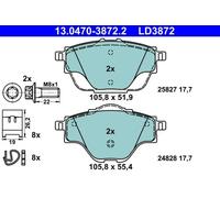 ATE 13.0470-3872.2 Brake pad set