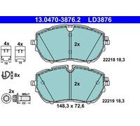 ATE 13.0470-3876.2 Brake pad set
