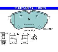 ATE 13.0470-3877.2 Brake pad set