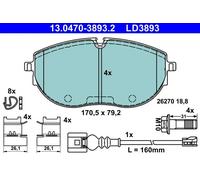 ATE 13.0470-3893.2 Brake pad set