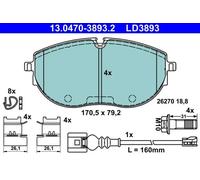 ATE 13.0470-3893.2 Brake pad set