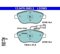 ATE 13.0470-3983.2 Brake pad set