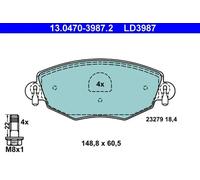 Brake pads 13.0470-3987.2 ATE for FORD JAGUAR