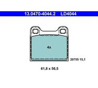 ATE 13.0470-4044.2 Brake pad set