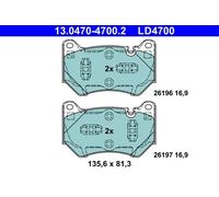 ATE 13.0470-4700.2 Brake pad set