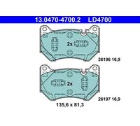 ATE 13.0470-4700.2 Brake pad set