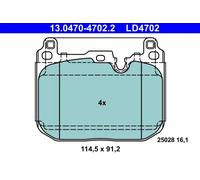 ATE 13.0470-4702.2 Brake pad set