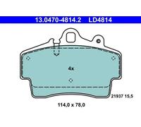 BRAKE PAD SET DISC BRAKE 13.0470-4814.2 FOR PORSCHE M 96.20 2.5L M97.20 2.7L