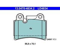 Brake pads 13.0470-4834.2 ATE for VW TOUAREG