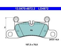 Brake pads 13.0470-4872.2 ATE for PORSCHE VW