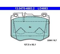 ATE 13.0470-4883.2 Brake pad set