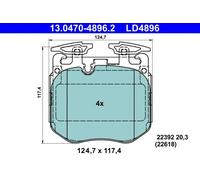 13.0470-4896.2 BRAKE PAD SET, DISC BRAKE FITS BMW 5 TOURING 530 D MILD-HYBRID