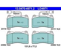 Brake pads 13.0470-4971.2 ATE for ALFA ROMEO GIULIETTA 166 159 BRERA SPIDER