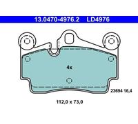 Brake pads 13.0470-4976.2 ATE for AUDI VW PORSCHE