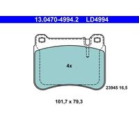 Brake pads 13.0470-4994.2 ATE for MERCEDES-BENZ C-CLASS C-CLASS T-Model CLK SLK
