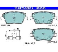 Brake pads 13.0470-5509.2 ATE for HYUNDAI KIA