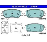 ATE 13.0470-5510.2 Brake pad set
