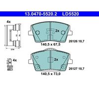 Brake pads 13.0470-5520.2 ATE for VOLVO XC40