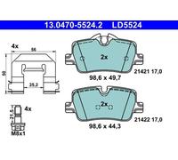 Brake pads 13.0470-5524.2 ATE for BMW 3 3 Touring 3 Touring Van 4 Coupe 2 Coupe