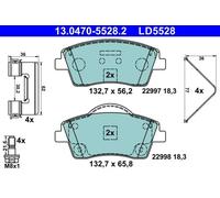 ATE 13.0470-5528.2 Brake pad set